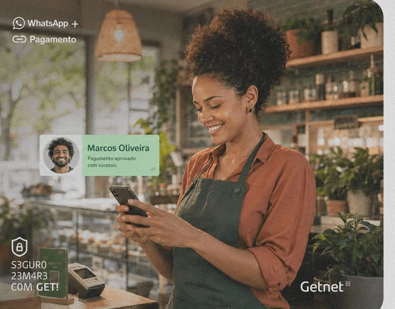 Getnet, Seguro com Getnet + WhatsApp